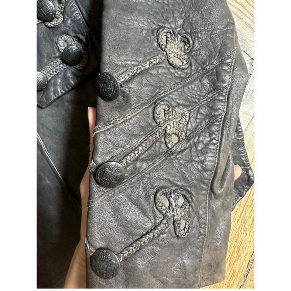 All Saints Leather Karst Jacket - Picture 4 of 10